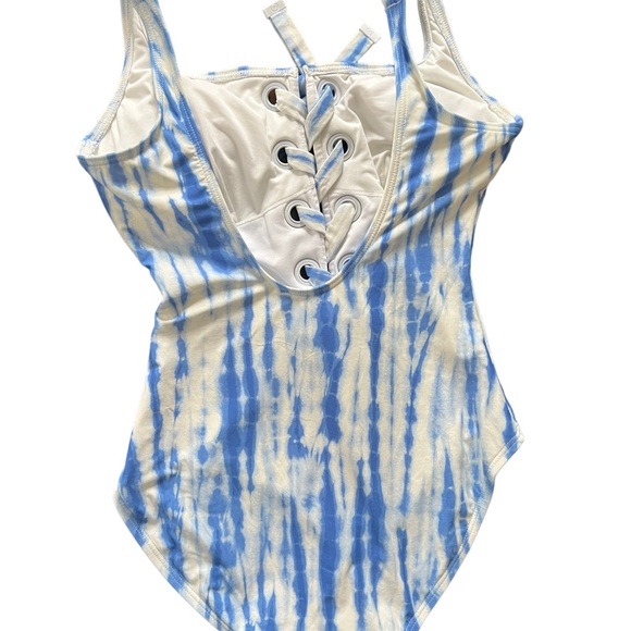 MICHAEL KORS BATHING SUIT Swimsuit One Piece Tie Dye SIZE 10 - Picture 5 of 6